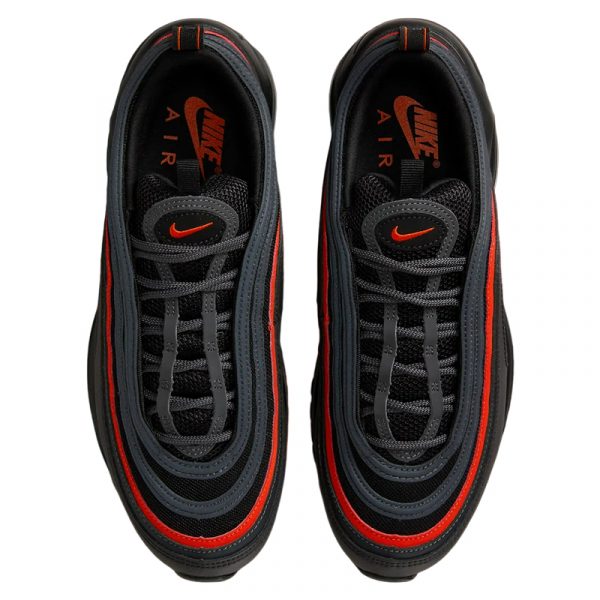 Nike air 97 red and black best sale